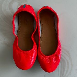 Tieks INFRARED (Neon Red Patent Leather) Ballet Flats